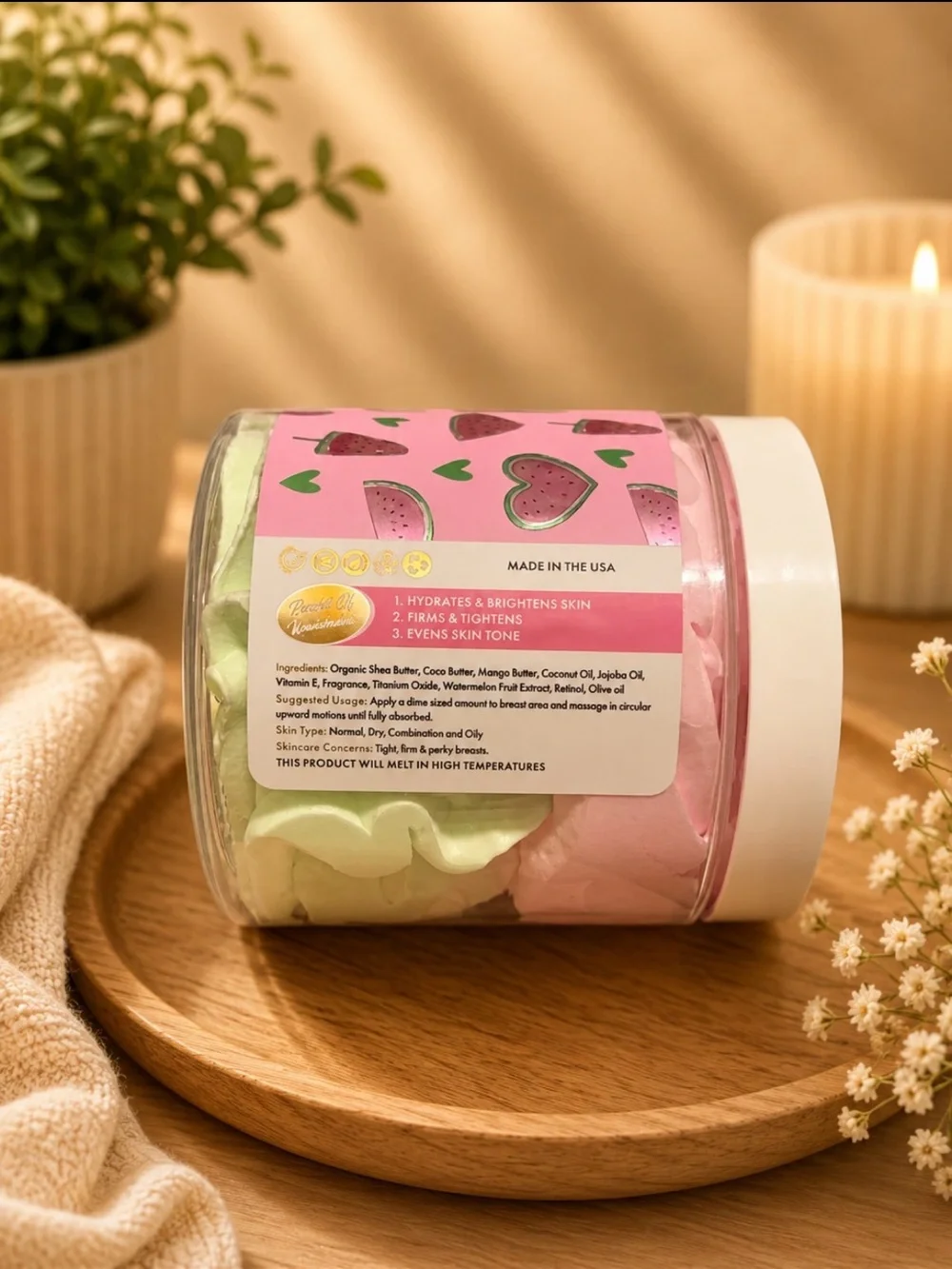 AMINNAH (NWT)Water My Melons Exfoliating Scrub & Melon Butter